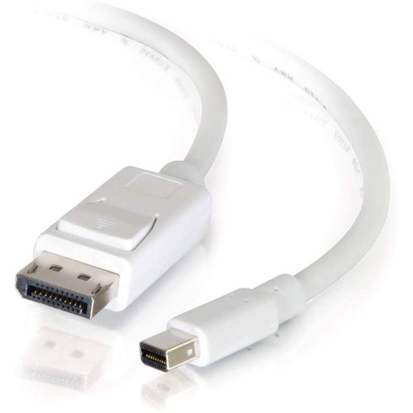 CABLES TO GO Mini DisplayPort to DisplayPort Adapter Cable M/M (White)