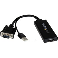 STARTECH VGA to HDMI Adapter with USB Power & Audio (Black) (VGA2HDU)
