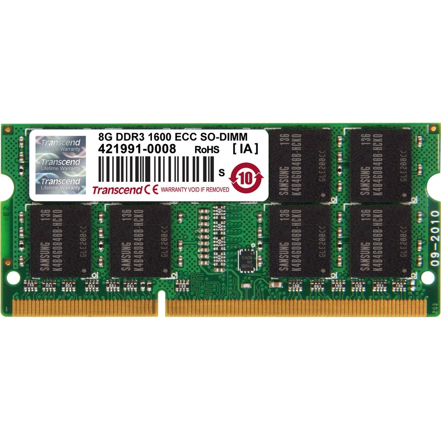 DDR3 - 8GB - SO DIMM 204-PIN - 1600MHZ - ECC - 1.5V - FOR HIGH-END EMBEDDED DESK