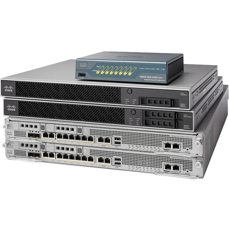 ASA 5555-X W/SW,8GE DATA,1GE MGMT,AC,3DES/AES REMANUFACTURED