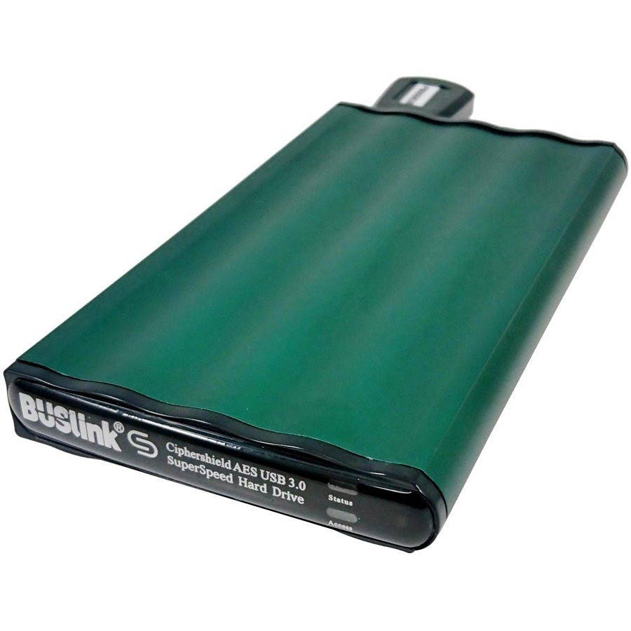 BUSLINK CIPHERSHIELD 2TB FIPS 140-2 HIPAA 256-BIT AES USB-POWERED USB 3.0 DISK-O