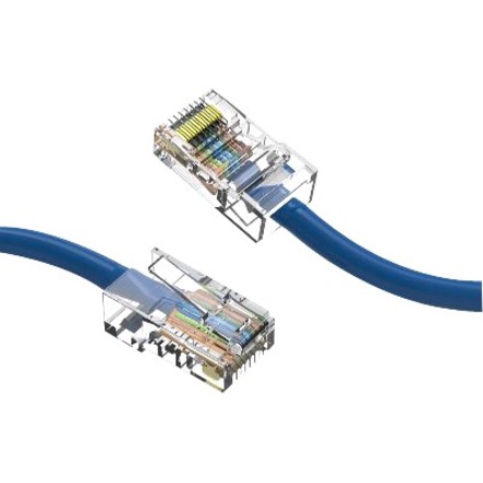 LYNN CHOICE SERIES 3FT CAT5E ETHERNET CABLE - NON-BOOTED - BLUE
