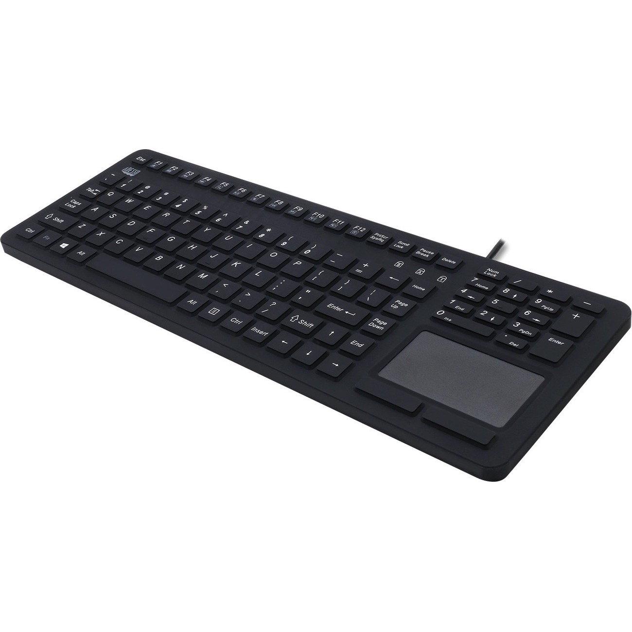 SILICONE WATERPROOF TOUCHPAD KEYB 12HOT KEYS NUM PAD BLACK USB