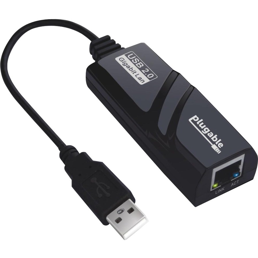 PLUGABLE USB 2.0 TO GIGABIT ETHERNET ADAPTER, FAST AND RELIABLE GIGABIT CONNECTI