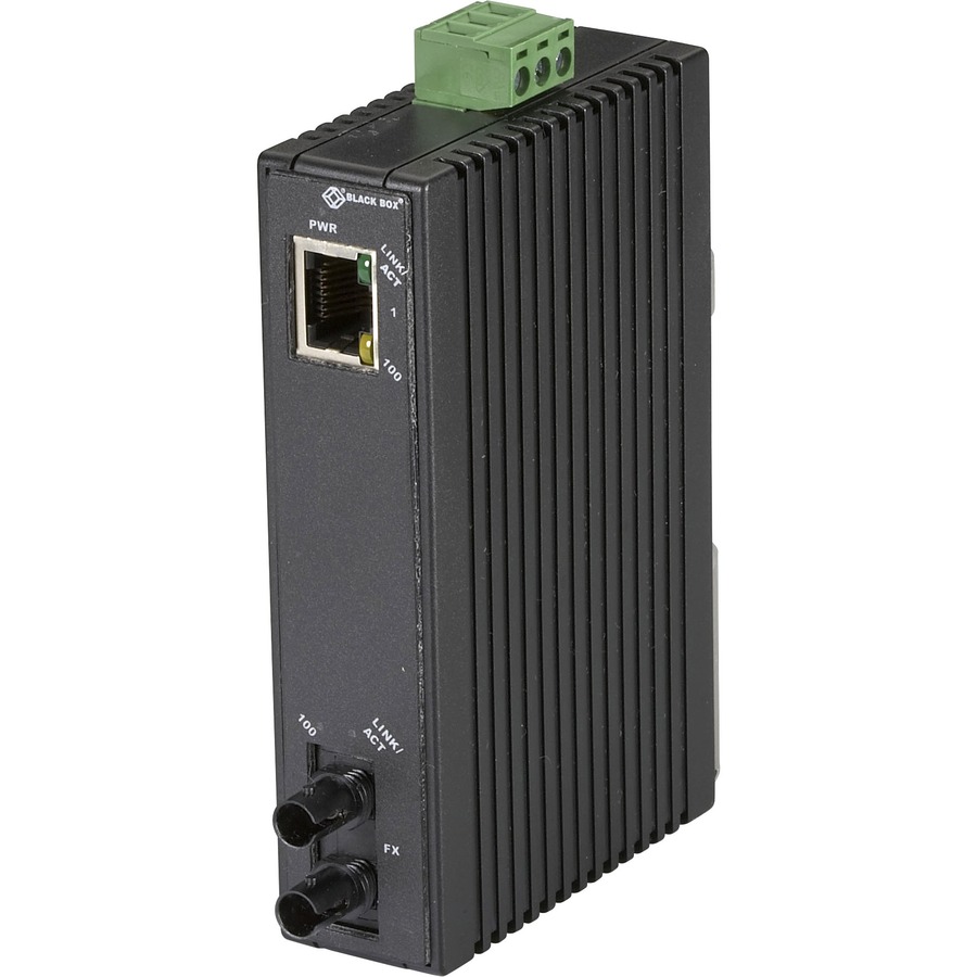 FAST ETHERNET (100-MBPS) INDUSTRIAL MEDIA CONVERTER - 10/100-MBPS COPPER TO 100-