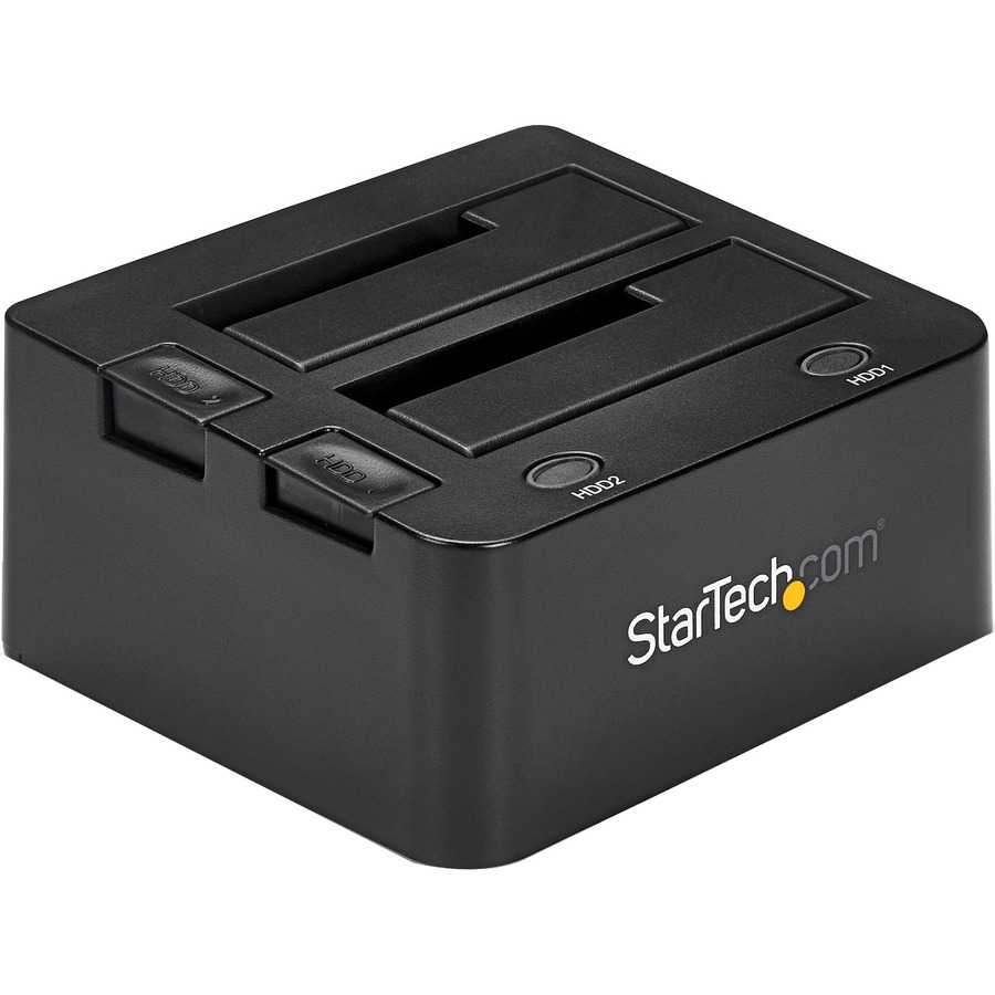 DUAL-BAY HARD DRIVE DOCK FOR 2.5 / 3.5 SATA DRIVES; SATA III (6.0 GBPS) HDD/SSD;