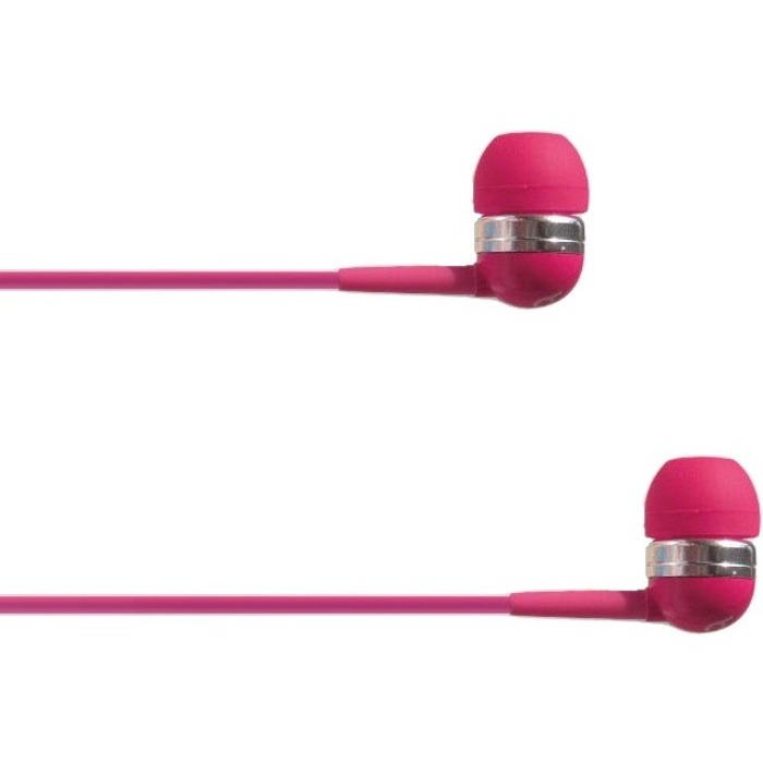4xem Earphones with Mic and Volume Control for Iphone Android Pink