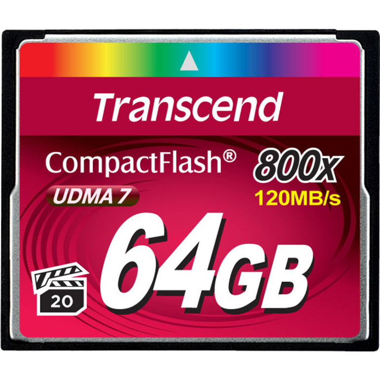 COMPACTFLASH 800 - FLASH MEMORY CARD - 64GB - COMPACTFLASH CARD - 3.3 5 - READ