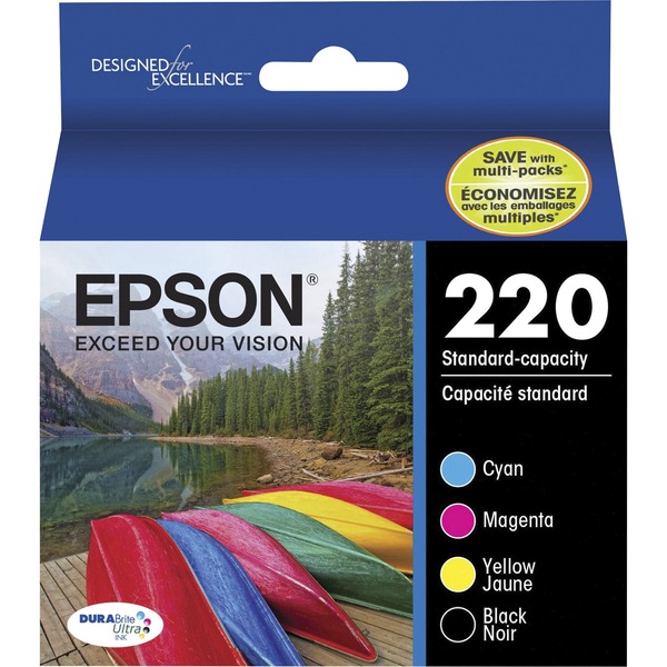 Epson 220 Black+C/M/Y Ink Cartridges