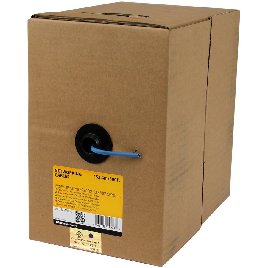 500ft Blue CMP Cat5e Bulk Cbl