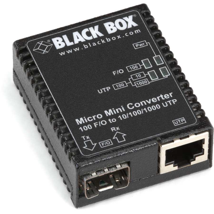 FAST ETHERNET (100-MBPS) MEDIA CONVERTER - 10/100/1000-MBPS COPPER TO 100-MBPS F