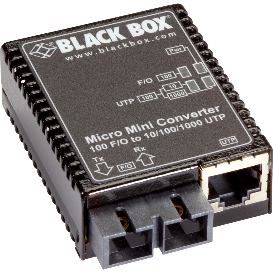 FAST ETHERNET (100-MBPS) MEDIA CONVERTER - 10/100/1000-MBPS COPPER TO 100-MBPS M