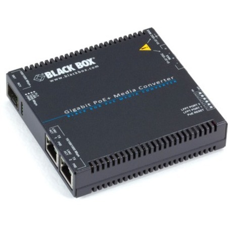 GIGABIT ETHERNET (1000-MBPS) POE+ MEDIA CONVERTER - (2) 10/100/1000-MBPS COPPER