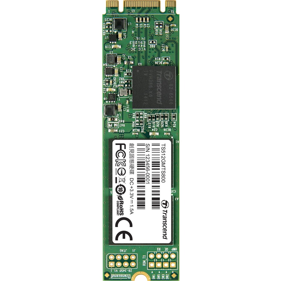 TRANSCEND 512GB, M.2 2280 SSD, SATA3 B+M KEY, MLC - COMPLIANT WITH ROHS 2.0 STAN