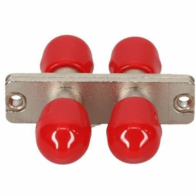 ST FEMALE TO ST FEMALE MMF DUPLEX FIBER OPTIC ADAPTER