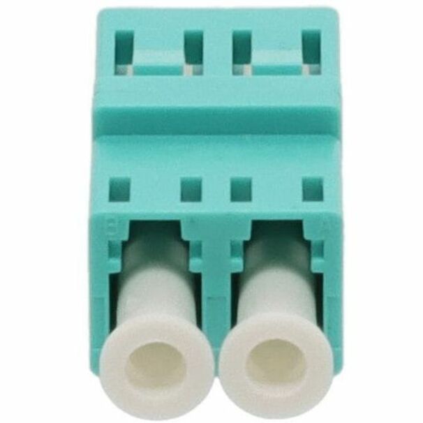 LC FEMALE TO LC FEMALE MMF OM3 DUPLEX FIBER OPTIC ADAPTER