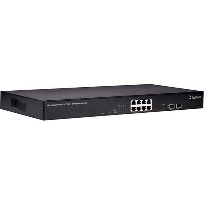 GV-POE0811 V2 8 GIGABIT PORTS MANAGED SWITCH WITH 2 PORT SPF, 130W 802.3AT - 140