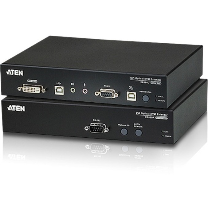 THE CE680 IS A DVI OPTICAL KVM EXTENDER THAT OVERCOMES LENGTH RESTRICTIONS OF ST
