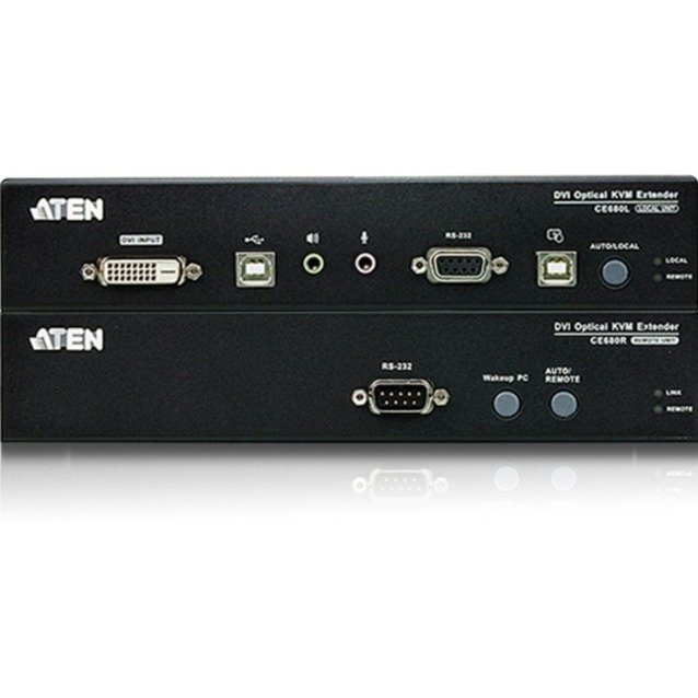 THE CE690 IS A DVI OPTICAL KVM EXTENDER THAT OVERCOMES THE LENGTH RESTRICTIONS O