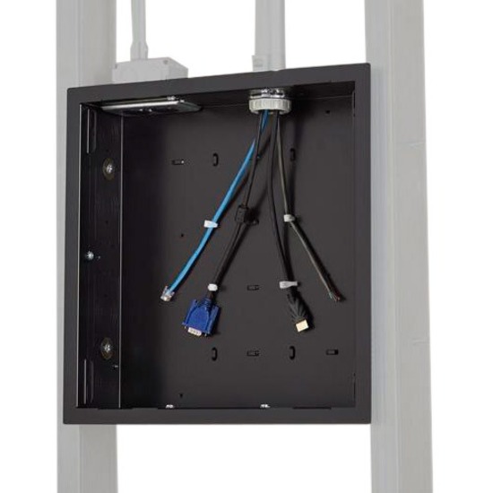 LEGRAND-CHIEF LARGE IN-WALL STORAGE BOX WITH FLANGE, INTEGRATED UNIVERSAL ZIP TI