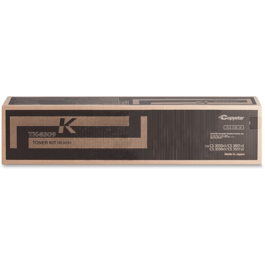 KYOCERA TK-8309K BLACK TONER FOR USE IN COPYSTAR CS3050CI CS3550CI ESTIMATED YIE