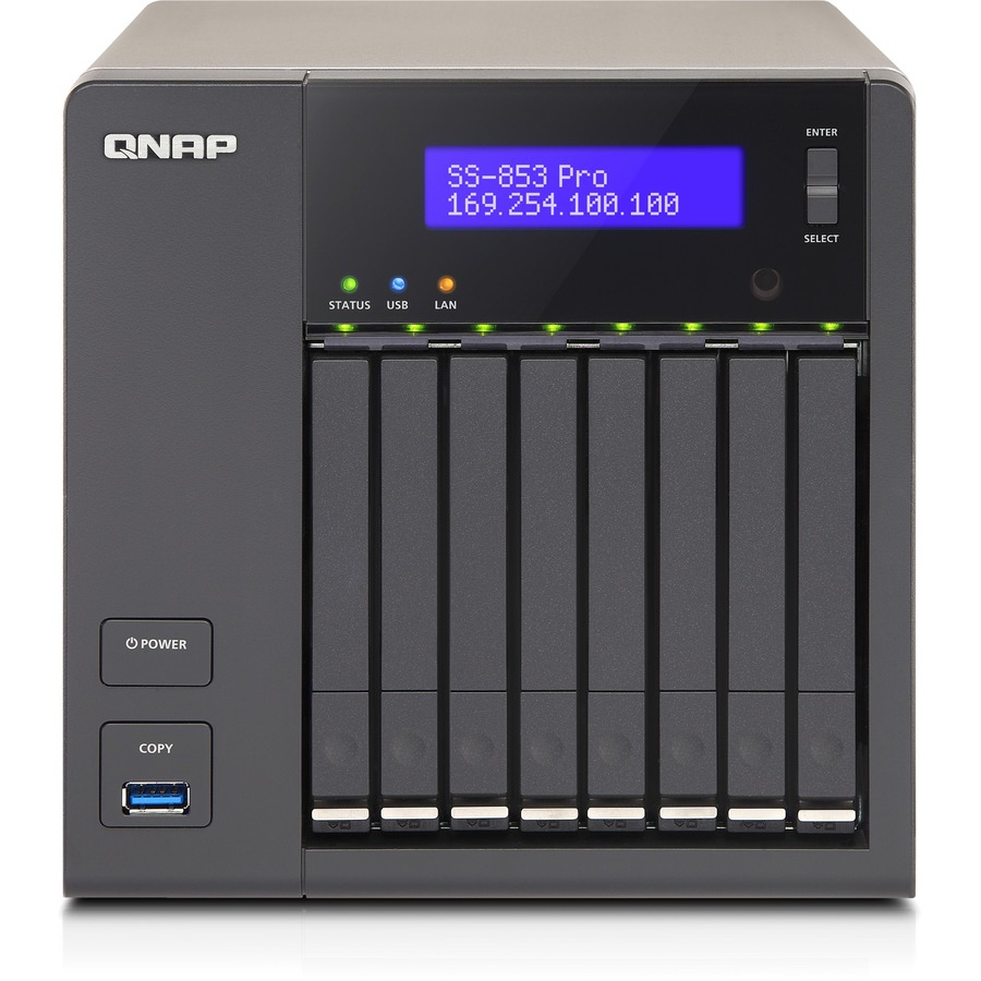 QNAP SS-853 PRO 8-BAY PROF.-GRADE NAS