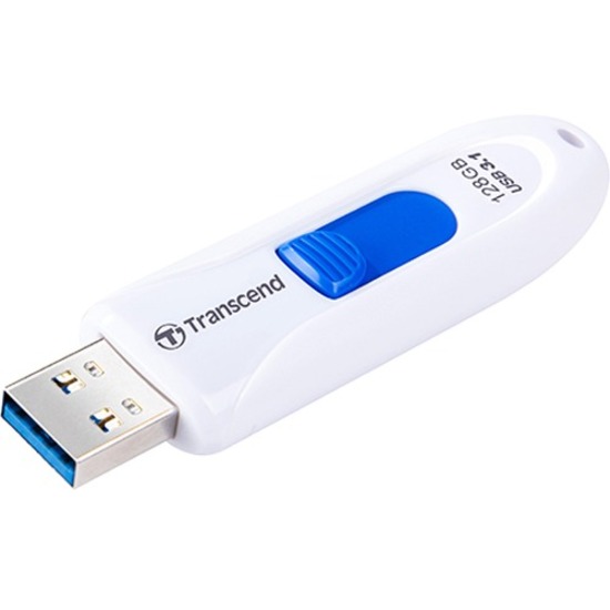 128GB JETFLASH 790, WHITE - TS128GJF790W - DIMENSIONS: 63.6 MM X 21.2 MM X 10.6