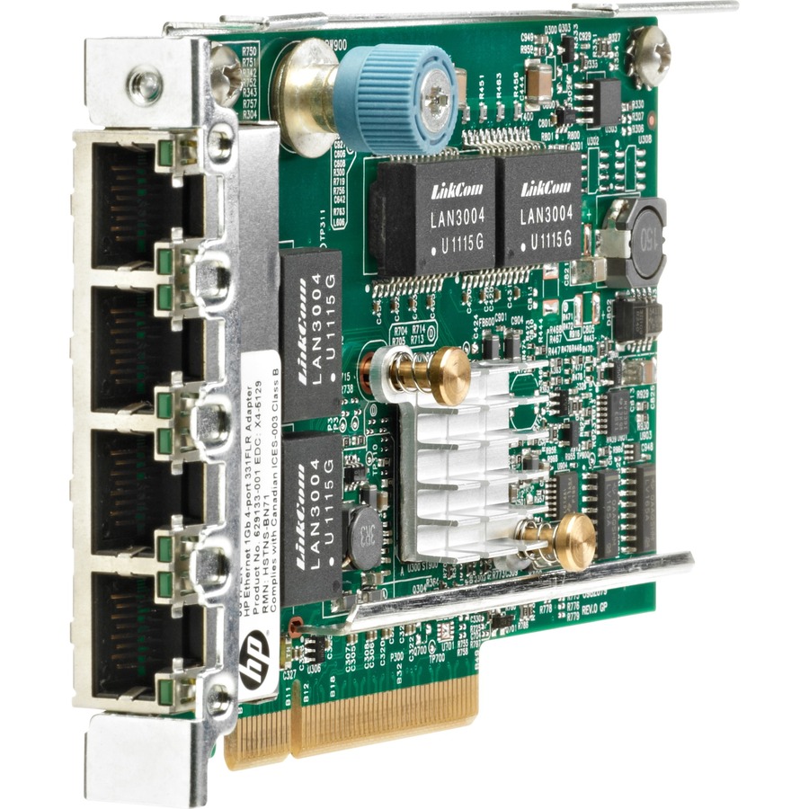 ontrôleur Ethernet de serveur HPE 331FLR à 4 ports GbE - PCI-E 2.0 x4 (629135-B22