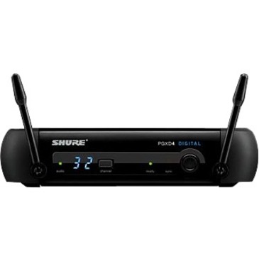 SHURE PGXD4 Digital Series Wireless Microphone Receiver | 24-Bit Digital Wireless | 900 MHz Band Avoids TV Channels