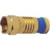 F RG6Q COMPRESSION CONNECTOR, NICKEL PL. 75/JAR.