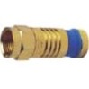F RG6 COMPRESSION CONNECTOR, NICKEL PL. 75/JAR.