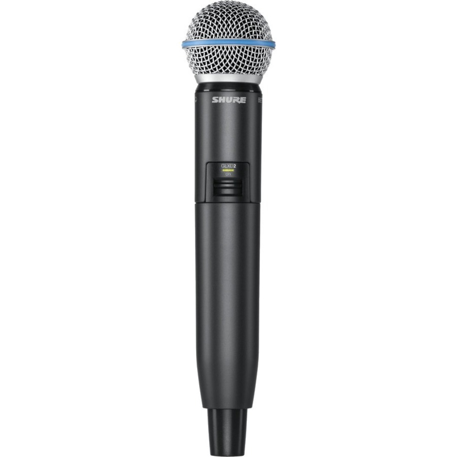 SHURE GLXD2 Handheld Transmitter with Beta 58A Microphone Element (Z2 Band: 2400 - 2483.5 MHz)