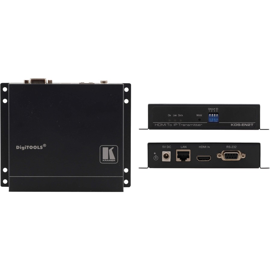 THE KRAMER KDS-EN2T AND KDS-EN2R ARE AN IP TRANSMITTER (HOST) AND RECEIVER (CLIE