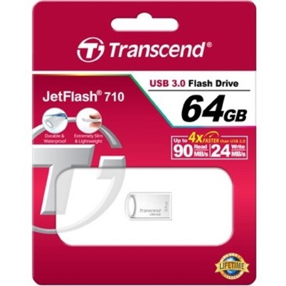 JETFLASH 710 - FLASH DRIVE - 64GB - USB 3.1 GEN 1 (USB 5GBPS); USB TYPE-A - SUPE