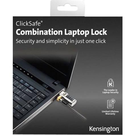 KENSINGTON 78000198 CLICKSAFE COMBINATION LAPTOP LOCK - SECURITY CABLE LOCK - GR