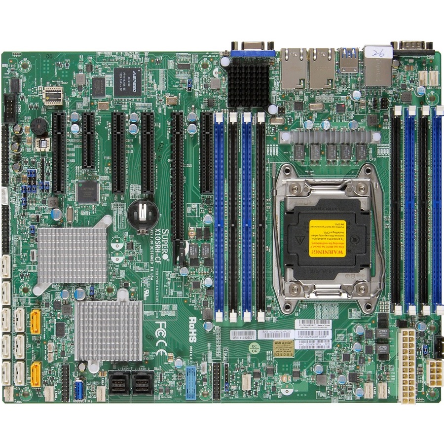 arte mère de serveur Supermicro X10SRH-CF - ATX, emballage de détail (MBD-X10SRH-CF-O) - pour CPU Intel Xeon E5-2600 E5-1600 v4 v3 LGA2011