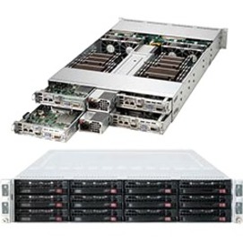 Supermicro SuperServer 6028TR-HTR Intel® Xeon® processor E5-2600 v3, DDR4 2400MHz; 8x DIMM Slots 1x PCI-E 3.0 x16 (FHHL) AOC slot (SYS-6028TR-HTR)