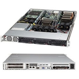 Supermicro SuperServer 5018GR-T 1U Rack Server Barebone - 3 baies remplaçables à chaud de 3,5&quot; (SYS-5018GR-T) - Prend en charge les processeurs Intel Xeon E5-2600/1600 v3/v4, comprend une carte X10SRG-F, une alimentation 1400 W
