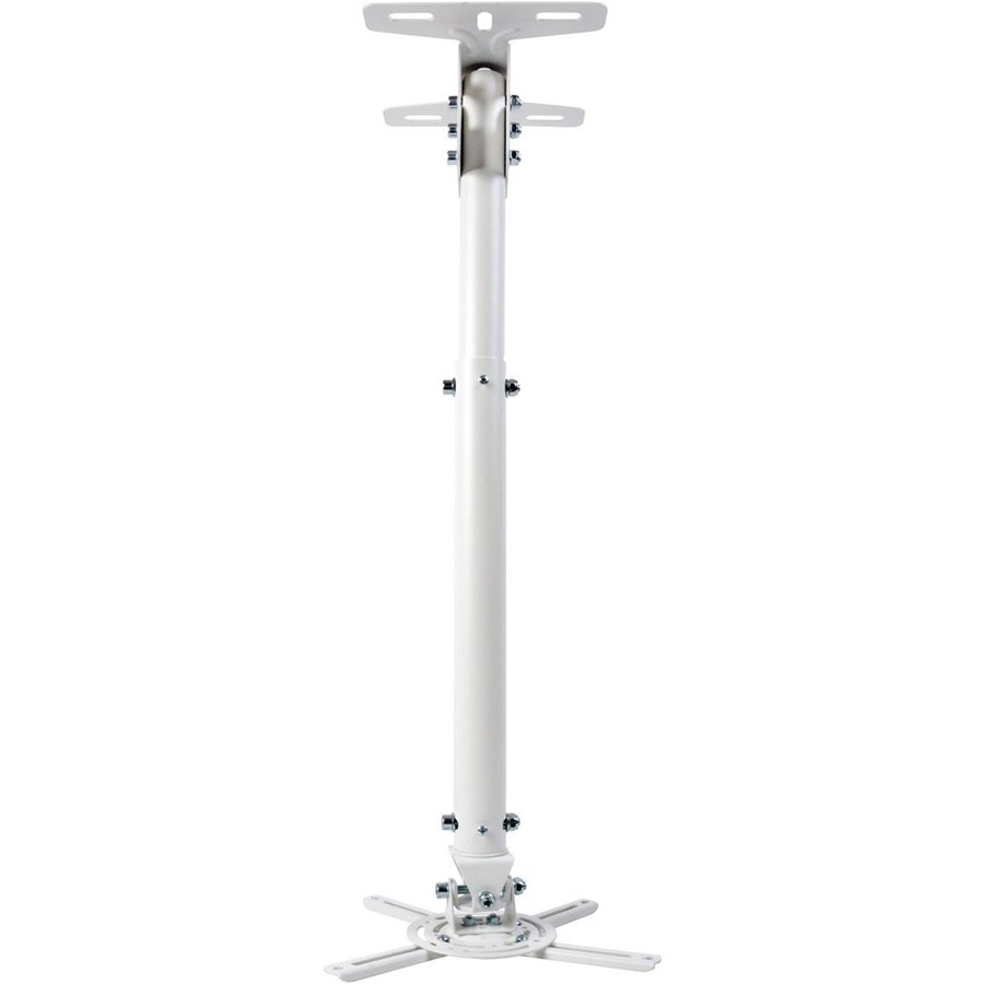 LOW PROFILE UNIVERSAL CEILING MOUNT WITH EXTENSION POLES (WHITE COLOR)