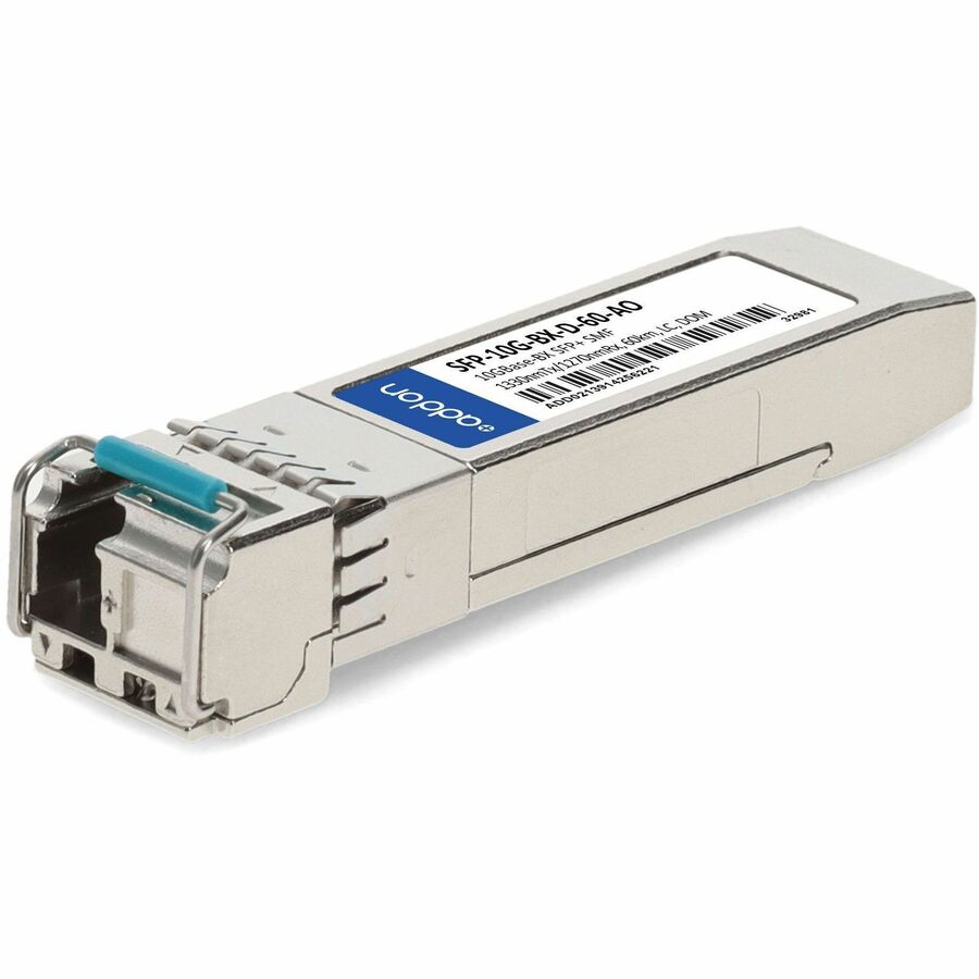 AddOn Cisco&reg; SFP-10G-BX-D-60 Compatible TAA 10GBase-BX SFP+ Transceiver (SMF, 1330nmTx/1270nmRx, 60km, LC, DOM)
