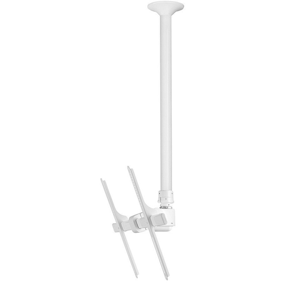 ATDEC CEILING MOUNT FOR LARGE DISPLAY, LONG POLE - LOADS UP TO 143LB - WHITE - U