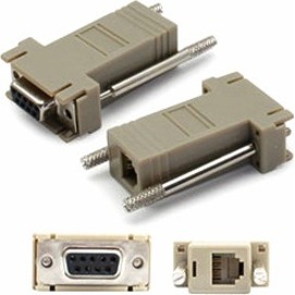 ADDON DB-9 TO RJ-12 FEMALE TO MALE GRAY ADAPTER