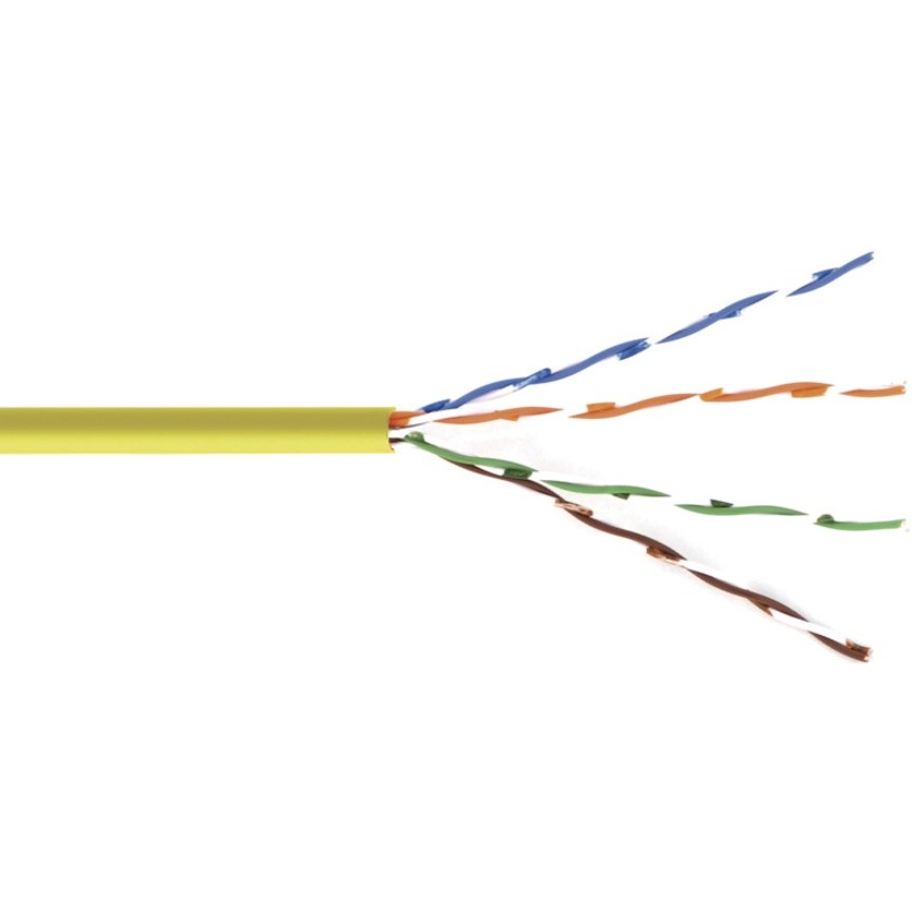 BULK CAT6-SOLID 1000 YELLOW