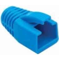 RJ45 BOOT, 6.0MM MAX OD, BLUE. PKG 100PC/BAG.