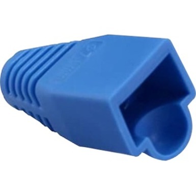 RJ45 BOOT, 7.0MM MAX OD, BLUE. PKG 100PC/BAG.
