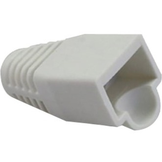 RJ45 BOOT, 7.0MM MAX OD, WHITE. PKG 100PC/BAG.