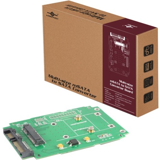 MULTI-SIZE MSATA TO SATA CONVERTER BOARD