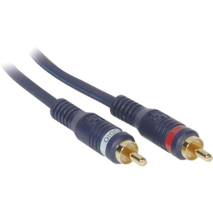 Cables To Go (Velocity) - Câble audio RCA - 50 pi - Bleu (29101)
