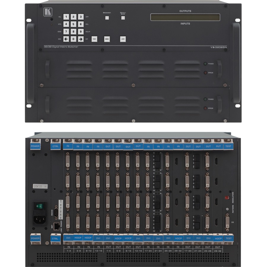 BLP-F32 IS A BLANK COVER PLATE FOR EMPTY MODULE SLOTS IN VS-3232 SERIES MODULAR