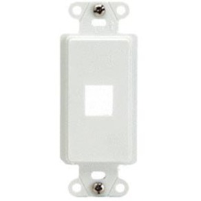 10 PK DECORATOR STRAP 1-PORT, WH